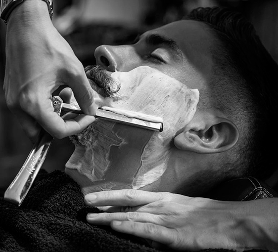 Old fashioned shave - a ritual for real men
