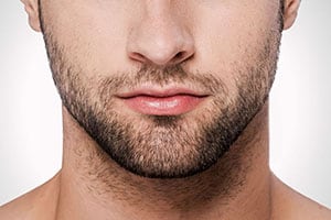 Why beard grows unevenly